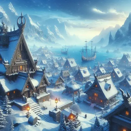 city-of-new-halas Imagen del puerto de New Halas (Ciudades que puedes elegir para crear y vivir con tu personaje)