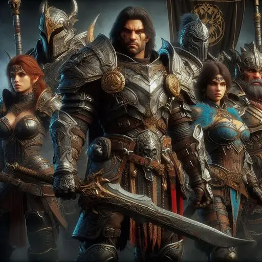 Imagen de un gurpo de guerreros