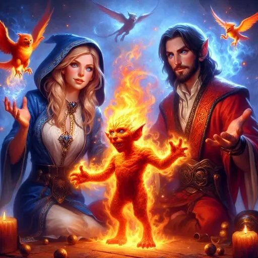 conjurors-fire-pet conjurors conjurando un pet de fuego