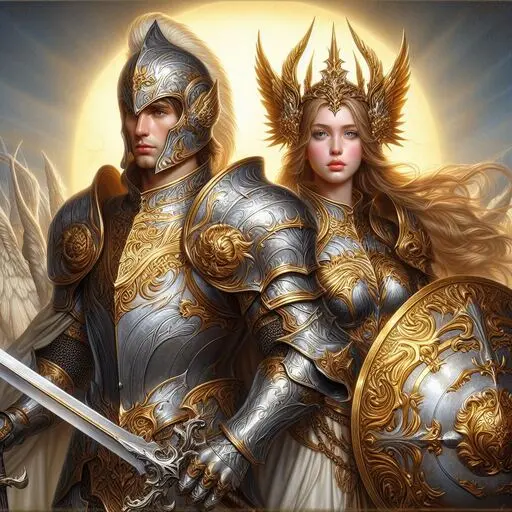 paladins-with-gold-and-silver-armor-ornate