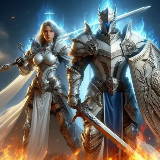 paladins-with-silver-armor-blue-fire